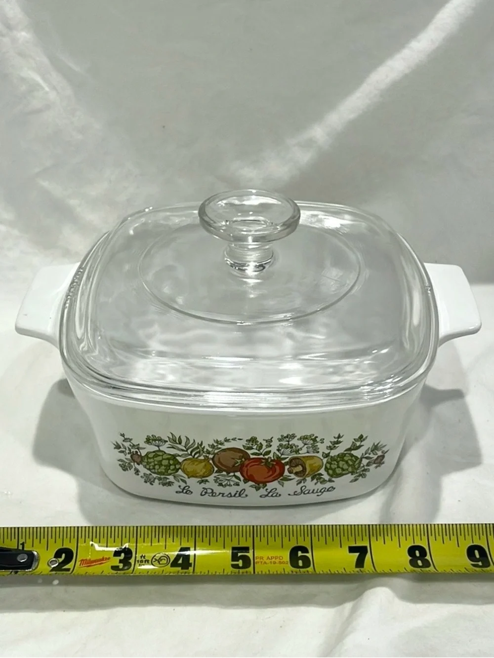 Vintage Corningware “Spice of Life” 1.5 Qt Lidded Baking Casserole Dish | EUC
